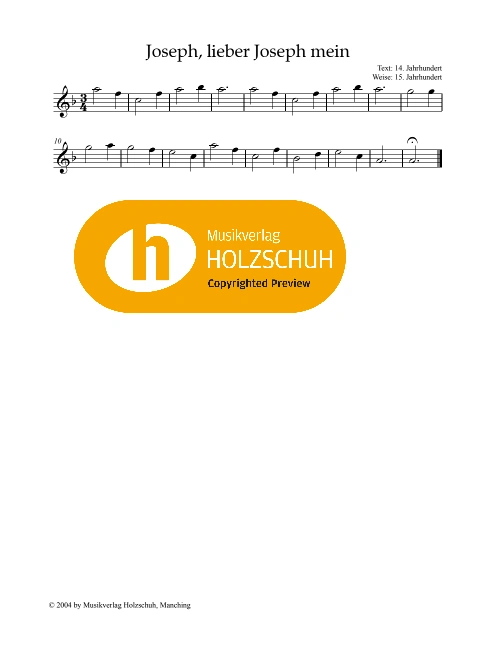 Joseph, lieber Joseph mein